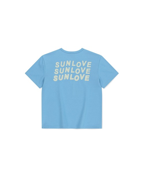 SUNLOVE(サンラブ)の「W Love Your Sunshine Tee(Tシャツ/カットソー・レディース・ブルー/ライトグリーン/ホワイト/ネイビー・S/M)」の18枚目の写真