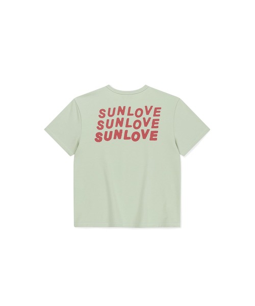 SUNLOVE(サンラブ)の「W Love Your Sunshine Tee(Tシャツ/カットソー・レディース・ブルー/ライトグリーン/ホワイト/ネイビー・S/M)」の9枚目の写真