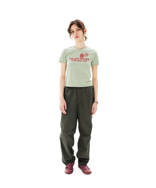 SUNLOVE(サンラブ)の「W Love Your Sunshine Tee(Tシャツ/カットソー・レディース・ブルー/ライトグリーン/ホワイト/ネイビー・S/M)」の12枚目の写真