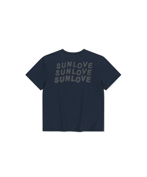 SUNLOVE(サンラブ)の「W Love Your Sunshine Tee(Tシャツ/カットソー・レディース・ブルー/ライトグリーン/ホワイト/ネイビー・S/M)」の13枚目の写真