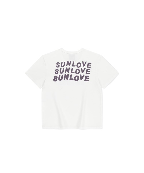 SUNLOVE(サンラブ)の「W Love Your Sunshine Tee(Tシャツ/カットソー・レディース・ブルー/ライトグリーン/ホワイト/ネイビー・S/M)」の5枚目の写真
