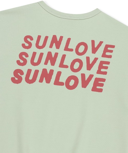 SUNLOVE(サンラブ)の「W Love Your Sunshine Tee(Tシャツ/カットソー・レディース・ブルー/ライトグリーン/ホワイト/ネイビー・S/M)」の11枚目の写真