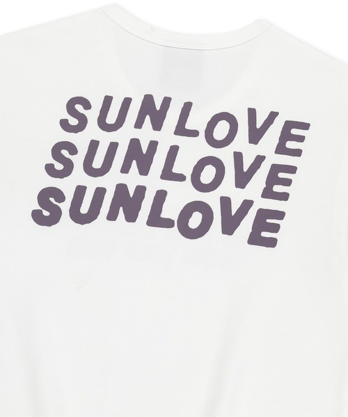 SUNLOVE(サンラブ)の「W Love Your Sunshine Tee(Tシャツ/カットソー・レディース・ブルー/ライトグリーン/ホワイト/ネイビー・S/M)」の7枚目の写真
