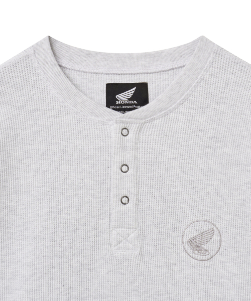 PHYPS MOTORCYCLE(フィップスモーターサイクル)の「Waffle Henry Neck Long Sleeve White(Tシャツ/カットソー・レディース・その他・LARGE/X-LARGE/SMALL/MEDIUM)」の3枚目の写真