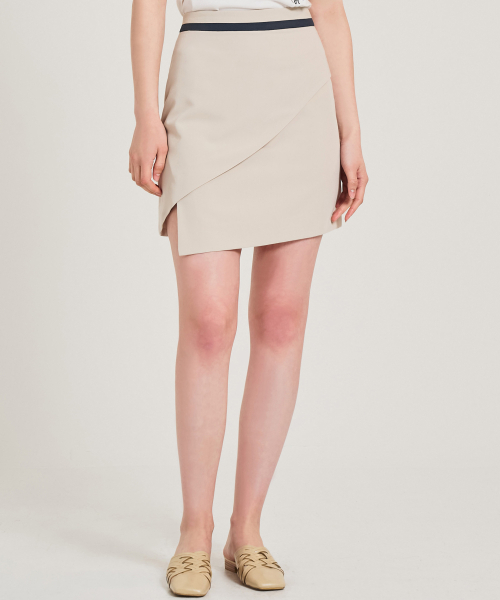 HYEYEONG KIM(ヘヨン キム)の「ウェイビーラップスカート-ライトベージュ(スカート・レディース・その他・MEDIUM/SMALL/LARGE)」の1枚目の写真