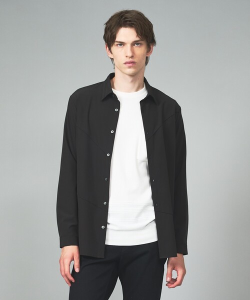 5351 POUR LES HOMMES(ゴーサンゴーイチプールオム)の「【シルケットコットン】セーターマシーン クルーネック ニットTシャツ(ニット/セーター・メンズ・ホワイト/ブラック/ブルー・50/48/46/44)」の13枚目の写真