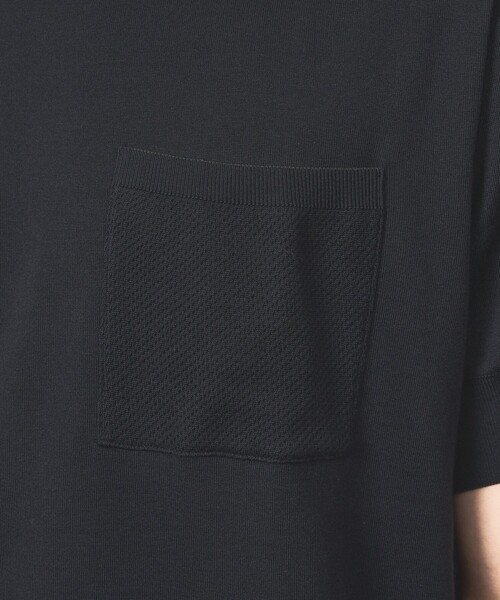 5351 POUR LES HOMMES(ゴーサンゴーイチプールオム)の「【シルケットコットン】セーターマシーン クルーネック ニットTシャツ(ニット/セーター・メンズ・ホワイト/ブラック/ブルー・50/48/46/44)」の18枚目の写真