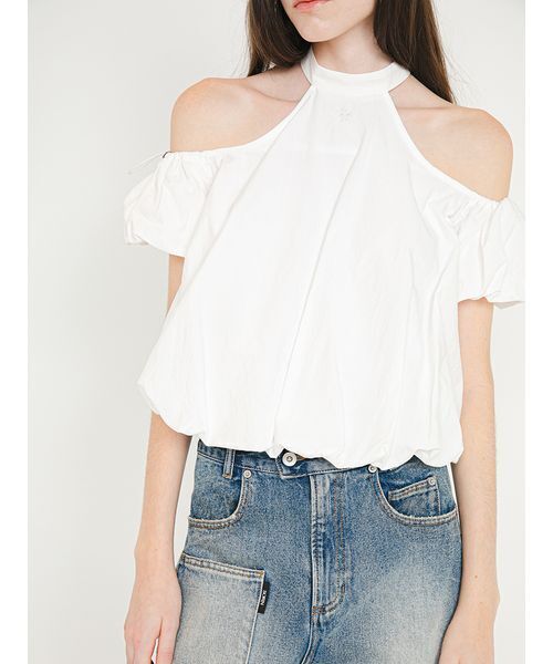 SORIN(ソリン )の「Back Open Balloon Blouse/バックオープン バルーンブラウス(シャツ/ブラウス・レディース・ホワイト/サックスブルー/チェック・38)」の18枚目の写真