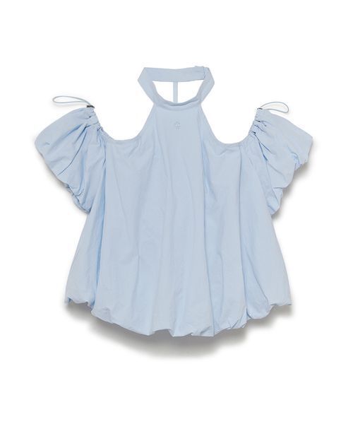 SORIN(ソリン )の「Back Open Balloon Blouse/バックオープン バルーンブラウス(シャツ/ブラウス・レディース・ホワイト/サックスブルー/チェック・38)」の7枚目の写真