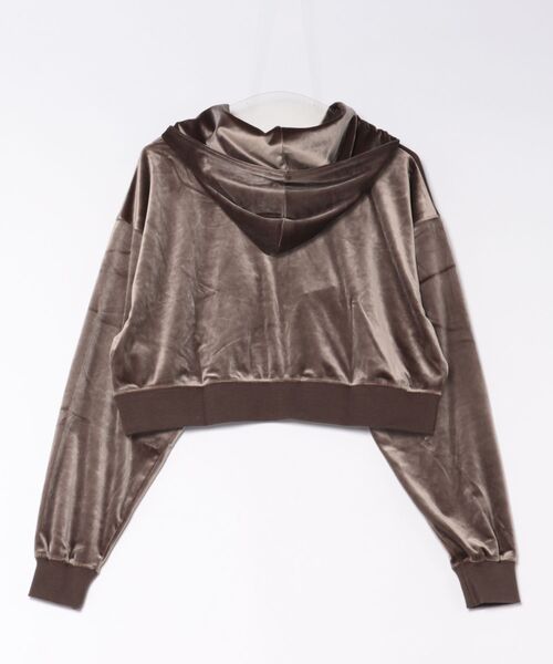 DC(ディーシー)の「DC/ディーシー 26 WS VELOUR SHORT ZH パーカー LZH264310(パーカー・レディース・ベージュ/ブラック・L/M)」の11枚目の写真