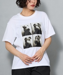 モノクロフォト コラージュプリントTシャツ