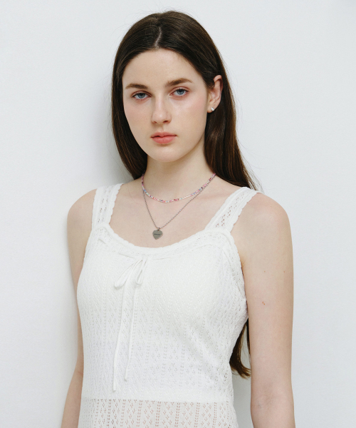 MONGDOL(モンドル)の「パンチングニットミニワンピースホワイト MDOP056WHITE(ワンピース・レディース・その他・F)」の5枚目の写真