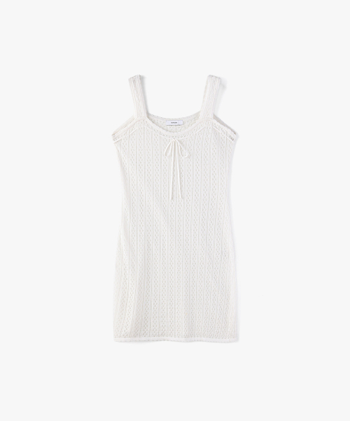 MONGDOL(モンドル)の「パンチングニットミニワンピースホワイト MDOP056WHITE(ワンピース・レディース・その他・F)」の7枚目の写真