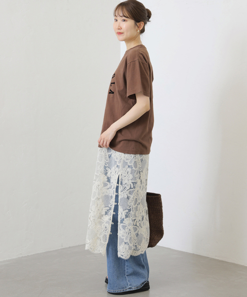 JOURNAL STANDARD relume(ジャーナルスタンダード レリューム)の「《追加》別注【GULFCOAST SPORTSWEAR】ロゴTシャツ(Tシャツ/カットソー・レディース・ブラウン/ネイビー・FREE)」の5枚目の写真