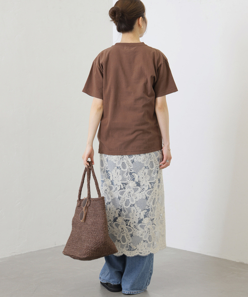 JOURNAL STANDARD relume(ジャーナルスタンダード レリューム)の「《追加》別注【GULFCOAST SPORTSWEAR】ロゴTシャツ(Tシャツ/カットソー・レディース・ブラウン/ネイビー・FREE)」の6枚目の写真