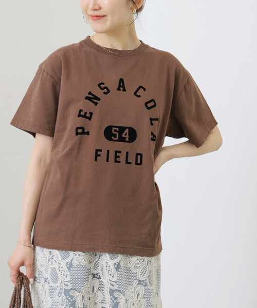 JOURNAL STANDARD relume(ジャーナルスタンダード レリューム)の「《追加》別注【GULFCOAST SPORTSWEAR】ロゴTシャツ(Tシャツ/カットソー・レディース・ブラウン/ネイビー・FREE)」の8枚目の写真