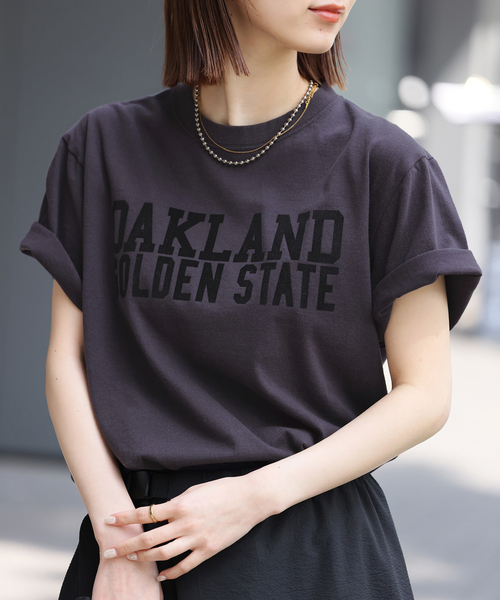 JOURNAL STANDARD relume(ジャーナルスタンダード レリューム)の「《追加》別注【GULFCOAST SPORTSWEAR】ロゴTシャツ(Tシャツ/カットソー・レディース・ブラウン/ネイビー・FREE)」の22枚目の写真