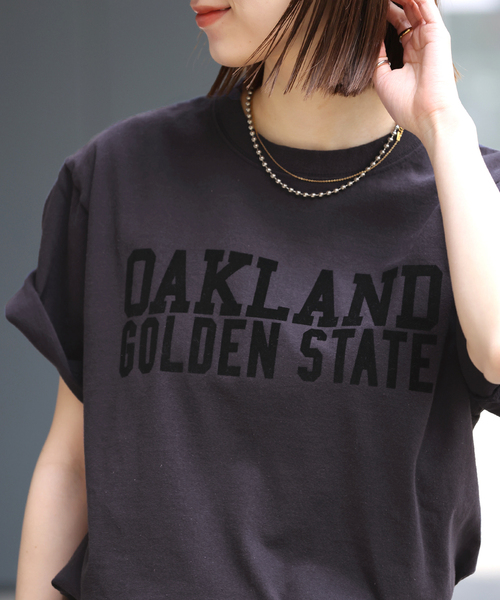 JOURNAL STANDARD relume(ジャーナルスタンダード レリューム)の「《追加》別注【GULFCOAST SPORTSWEAR】ロゴTシャツ(Tシャツ/カットソー・レディース・ブラウン/ネイビー・FREE)」の21枚目の写真