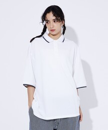 【JEMORGAN LONG JOHNS/ジェーイーモーガンロングジョーンズ】T/Cカノコ衿&袖口ラインポロ