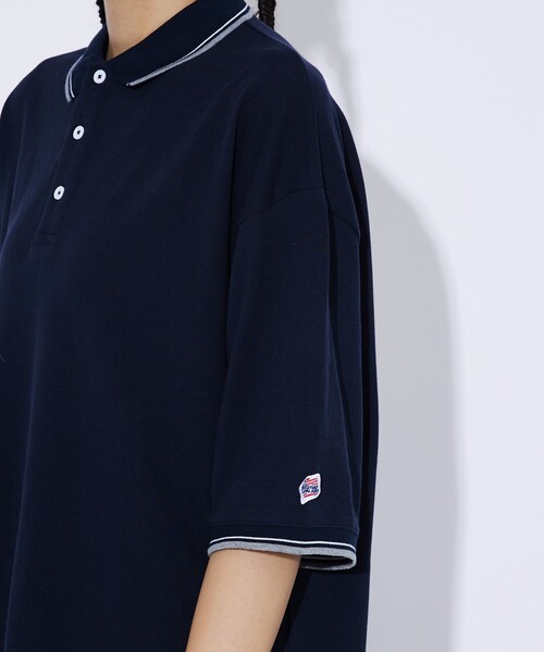 JEMORGAN(ジェーイーモーガン)の「【JEMORGAN LONG JOHNS/ジェーイーモーガンロングジョーンズ】T/Cカノコ衿&袖口ラインポロ(ポロシャツ・メンズ・ブラック/ベージュ/ネイビー/オフホワイト・XL/M/L)」の9枚目の写真