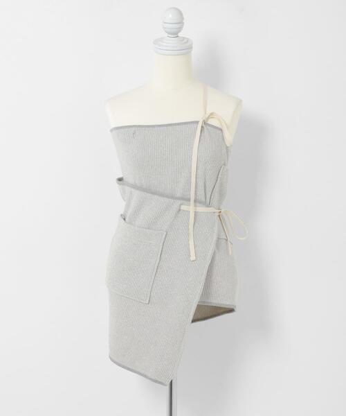 THE GOODLAND MARKET(ザグッドランドマーケット)の「cwtch UPCYCLE LIB SKIRT(スカート・レディース・グレー・FREE)」の12枚目の写真