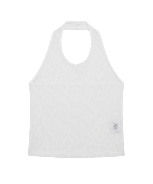 Midnight Move（ミッドナイトムーブ）の「ld lace top (white)（Tシャツ/カットソー・レディース・その他・FREE）」の2枚目の写真