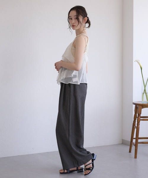 raffime（ラフィミー）の「【Raffime】花刺繍シアーフリルビスチェ（その他トップス・レディース・ライトブラウン/アイボリー/ブラック・フリー）」の14枚目の写真