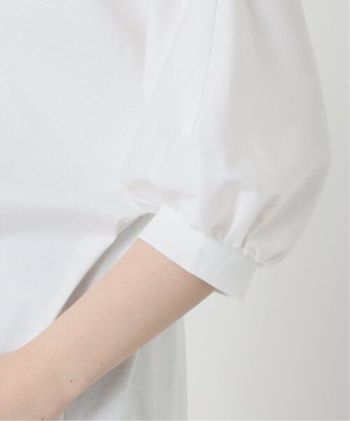 VERMEIL par iena（ヴェルメイユパーイエナ）の「《追加》ショールスリットカットソー（Tシャツ/カットソー・レディース・チャコールグレー/ホワイト・FREE）」の10枚目の写真