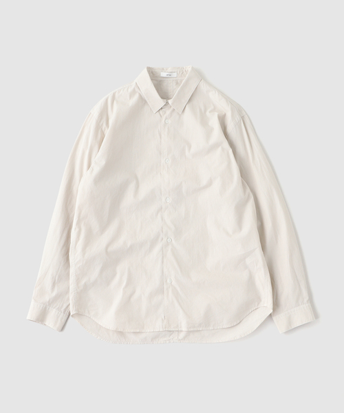 ATON(エイトン)の「ATON(エイトン) SHRINK COTTON LAWN OVERSIZED SHIRT(シャツ/ブラウス・メンズ・ライトブルー/グリーン/ベージュ・6/4)」の1枚目の写真