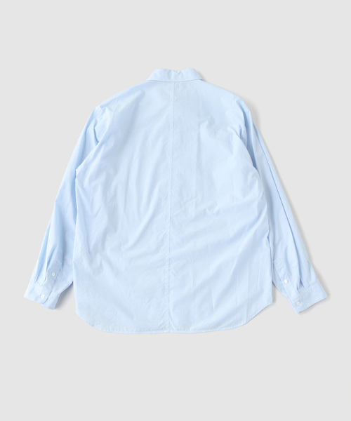 ATON(エイトン)の「ATON(エイトン) SHRINK COTTON LAWN OVERSIZED SHIRT(シャツ/ブラウス・メンズ・ライトブルー/グリーン/ベージュ・6/4)」の4枚目の写真