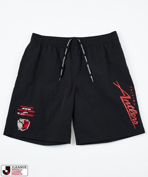 FREAK'S STORE(フリークスストア)の「J.LEAGUE×FREAK'S STORE 別注 SUPPORTERS NYLON SHORTS【鹿島アントラーズ】(その他パンツ・メンズ・チャコールグレー/ブラック・LARGE/MEDIUM/SMALL)」の2枚目の写真