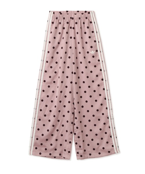 adidas(アディダス)の「adidas SATIN POLKA DOTS WIDE LEG PANT / アディダス サテン 水玉 ワイド レッグ パンツ(その他パンツ・レディース・ライラック・M/S/XL/L)」の1枚目の写真