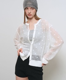 【GENERAL IDEA】ドットシースルーカーディガン / DOT SEE-THROUGH CARDIGAN