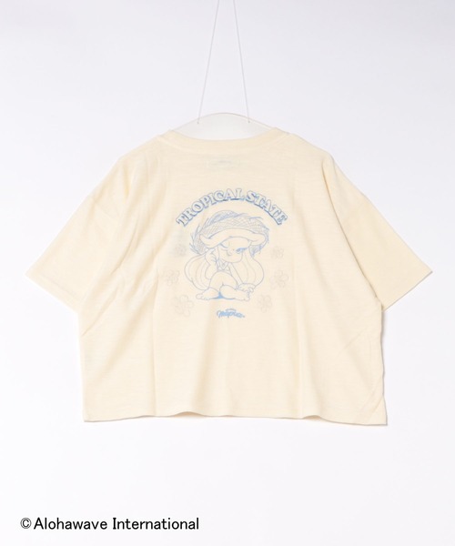 Kahiko(カヒコ)の「【Kahiko】ALOHA MAPUA クーオコアTシャツ(Tシャツ/カットソー・レディース・ホワイト/アイボリー/ベージュ/ネイビー・FREE)」の2枚目の写真