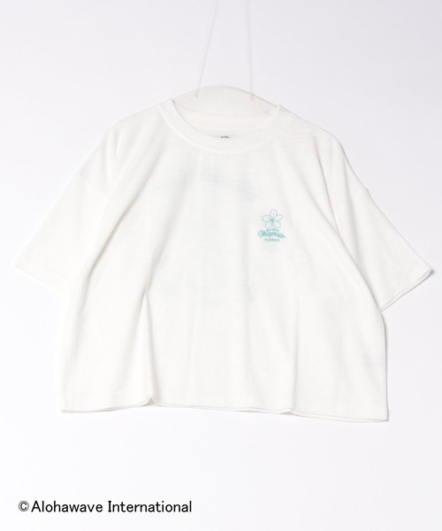 Kahiko(カヒコ)の「【Kahiko】ALOHA MAPUA クーオコアTシャツ(Tシャツ/カットソー・レディース・ホワイト/アイボリー/ベージュ/ネイビー・FREE)」の5枚目の写真