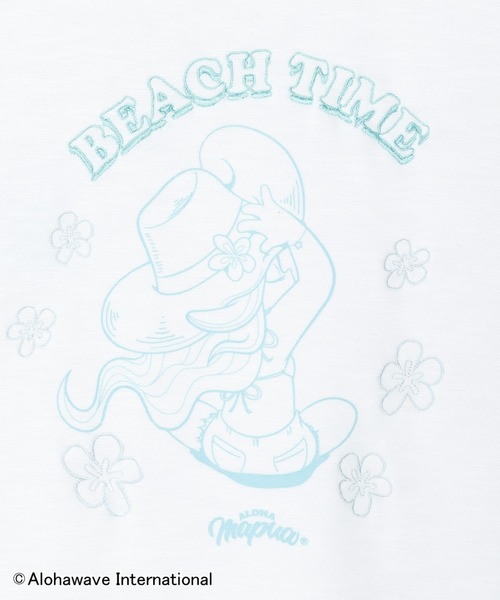 Kahiko(カヒコ)の「【Kahiko】ALOHA MAPUA クーオコアTシャツ(Tシャツ/カットソー・レディース・ホワイト/アイボリー/ベージュ/ネイビー・FREE)」の7枚目の写真