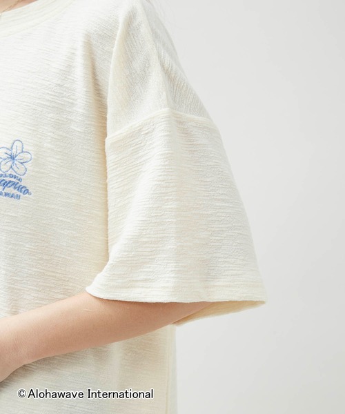 Kahiko(カヒコ)の「【Kahiko】ALOHA MAPUA クーオコアTシャツ(Tシャツ/カットソー・レディース・ホワイト/アイボリー/ベージュ/ネイビー・FREE)」の12枚目の写真