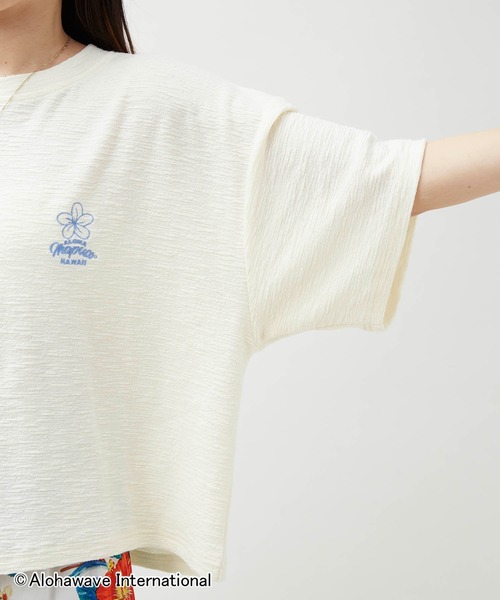 Kahiko(カヒコ)の「【Kahiko】ALOHA MAPUA クーオコアTシャツ(Tシャツ/カットソー・レディース・ホワイト/アイボリー/ベージュ/ネイビー・FREE)」の13枚目の写真