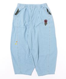 【チャイハネ】デニム刺繍MEN'Sパンツ