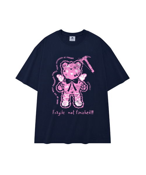 DYSFUNCT(ディスファンクト)の「ANGEL HAMMER BEAR T-SHIRT(NAVY)(Tシャツ/カットソー・レディース・その他・SMALL/MEDIUM/LARGE)」の4枚目の写真
