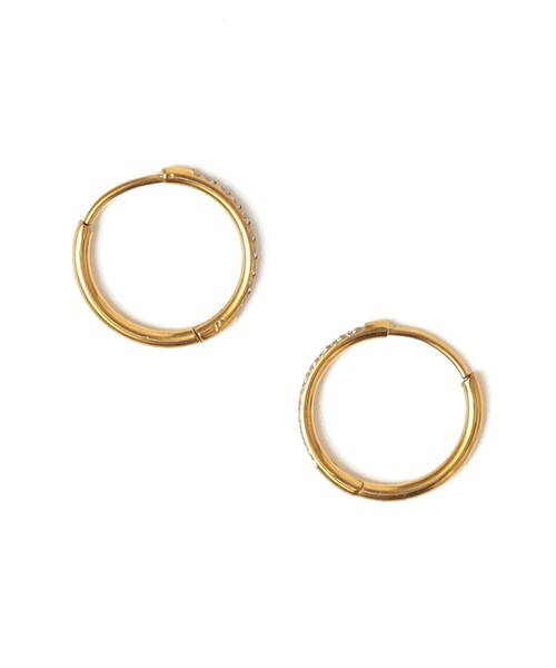 SHIPS（シップス）の「ステンレス ジルコニア ミニ フープ ピアス（ピアス（両耳用）・レディース・ゴールド/シルバー・ONE SIZE）」の8枚目の写真