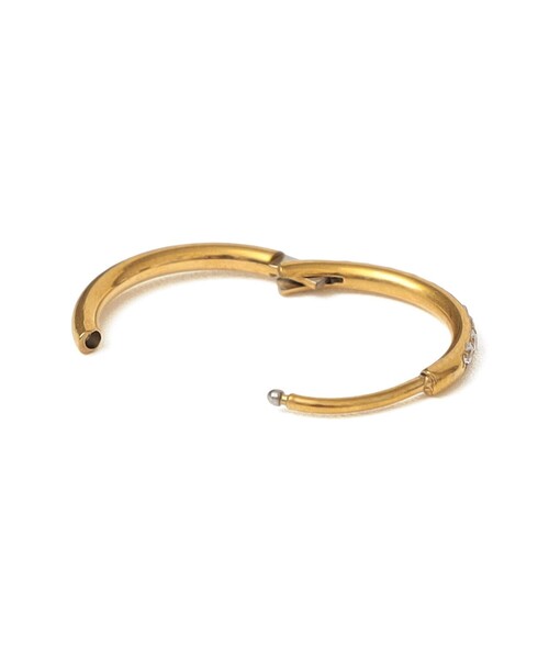 SHIPS（シップス）の「ステンレス ジルコニア ミニ フープ ピアス（ピアス（両耳用）・レディース・ゴールド/シルバー・ONE SIZE）」の9枚目の写真