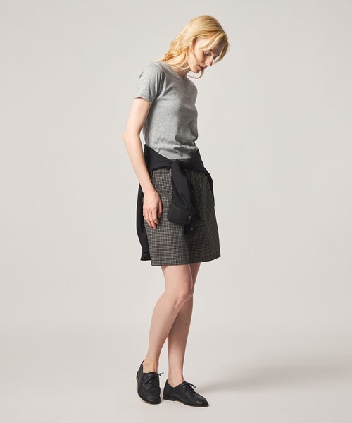 Steven Alan(スティーブンアラン)の「<Steven Alan>ラメジャージー シェルタック プルオーバー(Tシャツ/カットソー・レディース・ベージュ/ネイビー/グレー系・FREE)」の4枚目の写真