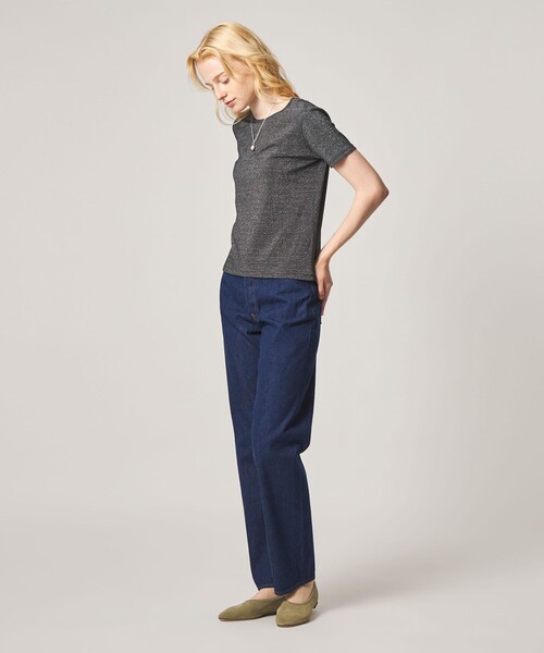 Steven Alan(スティーブンアラン)の「<Steven Alan>ラメジャージー シェルタック プルオーバー(Tシャツ/カットソー・レディース・ベージュ/ネイビー/グレー系・FREE)」の7枚目の写真