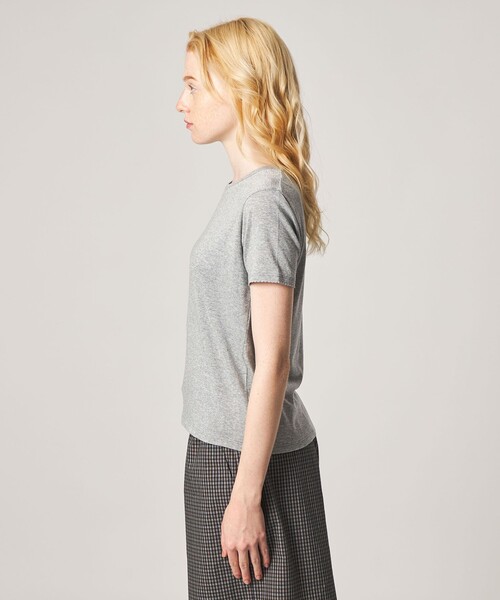 Steven Alan(スティーブンアラン)の「<Steven Alan>ラメジャージー シェルタック プルオーバー(Tシャツ/カットソー・レディース・ベージュ/ネイビー/グレー系・FREE)」の9枚目の写真