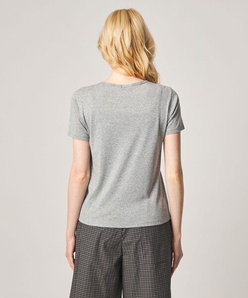 Steven Alan(スティーブンアラン)の「<Steven Alan>ラメジャージー シェルタック プルオーバー(Tシャツ/カットソー・レディース・ベージュ/ネイビー/グレー系・FREE)」の10枚目の写真