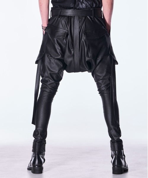 kiryuyrik（キリュウキリュウ）の「kiryuyrik/キリュウキリュウ/Emboss Silley Jersey Saruel Bondage Pants（その他パンツ・メンズ・ブラック・SMALL/MEDIUM/LARGE）」の4枚目の写真
