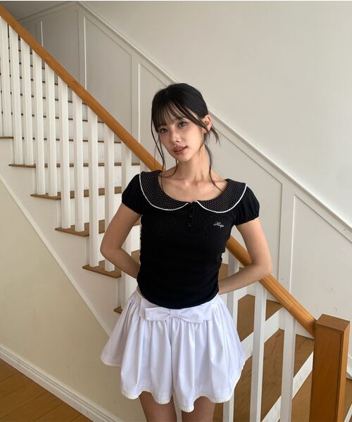 ILLIGO(イリゴ)の「ボウパンプキンスカートパンツホワイト(スカート・レディース・その他・SMALL/MEDIUM)」の5枚目の写真