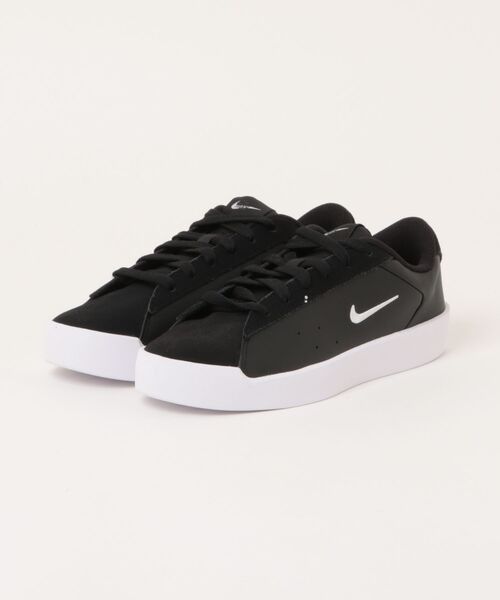 NIKE(ナイキ)の「NIKE ナイキ W COURT HERITAGE MS レディーススニーカー(ウィメンズコートヘリテージMS) IM7529-001 ブラック/ホワイト/ブラック(スニーカー・レディース・ブラック×ホワイト・23.0cm/22.5cm/25.0cm/24.5cm/24.0cm/23.5cm)」の1枚目の写真