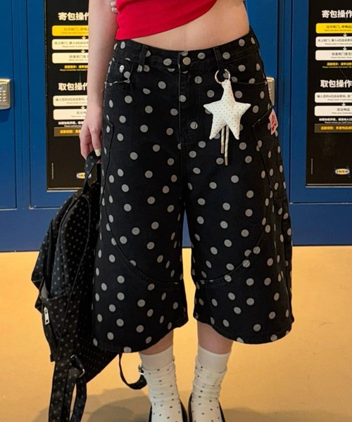 LAMPOON(ランプーン)の「ドットハーフパンツ(その他パンツ・レディース・ブラック・SMALL/MEDIUM/LARGE)」の2枚目の写真